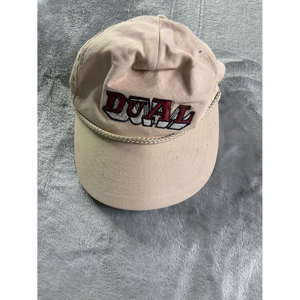 Young An Dual Men's Hat One Size Tan Terry Cloth Sweatband Vintage Snapback